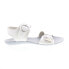 Фото #1 товара Fly London Masa MASA757FLY-001 Womens White Leather Strap Sandals Shoes 39