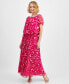 Фото #6 товара Макси-юбка с цветочным принтом I.N.C. International Concepts Petite, создана для Macy's