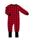 Комбинезон для малышей в клетку Snugabye Buffalo Plaid Convert-A-Foot Красный, 18-24m - фото #2