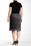 Bobeau 124350 Womens Silver & Black Party Cocktail Skirt Plus Size Size 3X