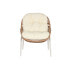Фото #4 товара Набор стол и 2 кресла Home ESPRIT Белый Бежевый Серый Металл Стеклянный синтетический ротанг 55 x 55 x 47 cm