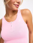 Фото #8 товара Champion Legacy crop top with buttons in pink