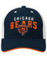 ფოტო #3 პროდუქტის Big Boys Navy Chicago Bears Core Lockup Snapback Hat