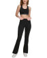 Фото #4 товара Брюки спортивные Calvin Klein женские с высокой посадкой и расклешенные до полной длины