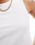 ONLY textured tank top in white