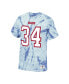 Фото #3 товара Men's Earl Campbell Light Blue Houston Oilers Tie-Dye Retired Player Name and Number T-shirt