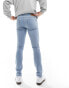 Фото #3 товара ONLY & SONS warp skinny fit jeans in light blue wash