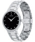 Men's Swiss Faceto Diamond (3/8 ct. t.w.) Stainless Steel Bracelet Watch 39mm