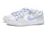 Фото #4 товара 【定制球鞋】 Nike Dunk Low 解构 高街 礼盒 防滑耐磨 低帮 板鞋 男款 灰蓝 / Кроссовки Nike Dunk Low DV0831-101