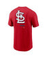 Men's Red St. Louis Cardinals Over the Shoulder T-shirt