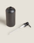 Black resin bathroom soap dispenser