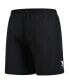 Фото #3 товара Men's Black Charlotte Hornets Hardwood Classics 1989-2002 Throwback Logo Heritage Shorts