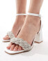 Be Mine Wide Fit Bridal Ada heeled sandals in ivory