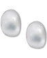ფოტო #1 პროდუქტის Silver-Tone Button Stud Earrings