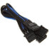 Фото #1 товара BitFenix Molex (4-pin) - 3x Molex (4-pin) - 0.55m - 0.55 m - Molex (4-pin) - 3 x Molex (4-pin) - Male - Female - Black - Blue