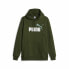 Фото #1 товара Толстовка с капюшоном мужская Puma Ess+ 2 Col Big Logo Темно-зеленый