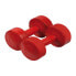 Фото #1 товара Гантели спортивные SPORTI FRANCE 3 кг 2 шт - красные