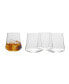 Фото #1 товара Aline Stemless Wine Double Old Fashioned Glasses Set of 4, 14 oz