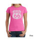 ფოტო #2 პროდუქტის Women's Word Art T-Shirt - Route 66