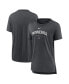 ფოტო #1 პროდუქტის Women's Minnesota Twins Heather Charcoal Authentic Collection Early Work Tri-Blend T-shirt