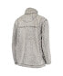 Women's Gray Los Angeles Kings Sherpa Quarter-Zip Pullover Jacket
