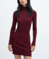 Фото #3 товара Women's Fitted Turtleneck Dress