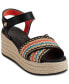 Фото #1 товара Women's Celest Ankle-Strap Espadrille Platform Wedge Sandals