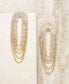 ფოტო #3 პროდუქტის Crystal Drape Fringe Women's Earrings