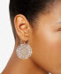 Filigree Disc Drop Earrings in Silver Plated Fine Silver Plated - фото #3