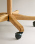 Desk chair with wheels