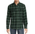 Фото #1 товара George Flannel Shirt Men's Medium Multicolor Cotton Long Sleeve Pockets Plaid