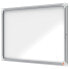 NOBO Premium Plus 8xA4 Sheets Exterior Display Case Magnetic White Background