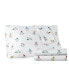 Micro Flannel Printed King 4-pc Sheet Set