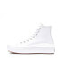 Converse Chuck taylor all star move platform leather in white/black/white