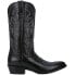 Фото #1 товара Dan Post Boots Milwaukee Embroidered Pointed Toe Cowboy Mens Black Casual Boots