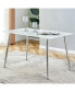 Фото #1 товара Rectangular imitation marble dining table with metal legs