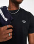 Fred Perry ringer t-shirt in black