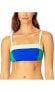Фото #1 товара Women's Colorblock Bandeau Bra Swim Top