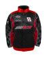 Men's Black, Red Kyle Busch Nylon Uniform Full-Snap Jacket