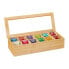Фото #9 товара Хранение продуктов Relaxdays коробка для чая из бамбука