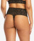 Фото #2 товара Women's Retro Lace Crotchless Thong