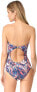 Фото #3 товара Stella McCartney Women's 173694 Mix and Match Marbles Strapless One-Piece Size L