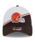 Men's White, Brown Cleveland Browns 2023 Sideline 9TWENTY Adjustable Hat