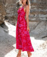 Фото #1 товара Women's Floral Print Halterneck Maxi Beach Dress