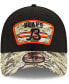 Фото #2 товара Men's Black-Camouflage Chicago Bears 2021 Salute To Service B 39THIRTY Flex Hat