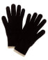 Фото #1 товара Scott & Scott London Tipped Cashmere Gloves Women's Black