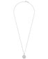 ფოტო #3 პროდუქტის Diamond Flower Burst Cluster 18" Pendant Necklace (1/10 ct. t.w.) in Sterling Silver, Created for Macy's