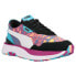 Фото #2 товара Puma Cruise Rider Tie Dye Womens Blue, Pink Sneakers Casual Shoes 375063-02