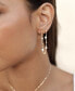 ფოტო #2 პროდუქტის Double Piercing Freshwater Pearl and 18K Gold Plated Earrings