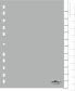 Durable 6410-10 - Blank tab index - Polypropylene (PP) - Grey - Portrait - A4 - 230 mm